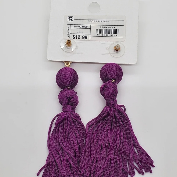 Baublebar Purple Tassle Post Earrings - Picture 4 of 4